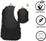KP2® Bag Cover Waterproof 40L to 50L PU Coated Rain Cover for Backpack Bags, Suitable Bags for Laptop, School, Tail, Trekking, Travel Bag with Adjustable Buckle and Storage Pouch (Black) - Image 5