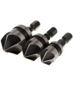 KP2® Metal 1/4-inch Hex 12, 16, 19 mm Countersink Power Drill Bit Bore Set for Wood- Set of 3 - Image 6